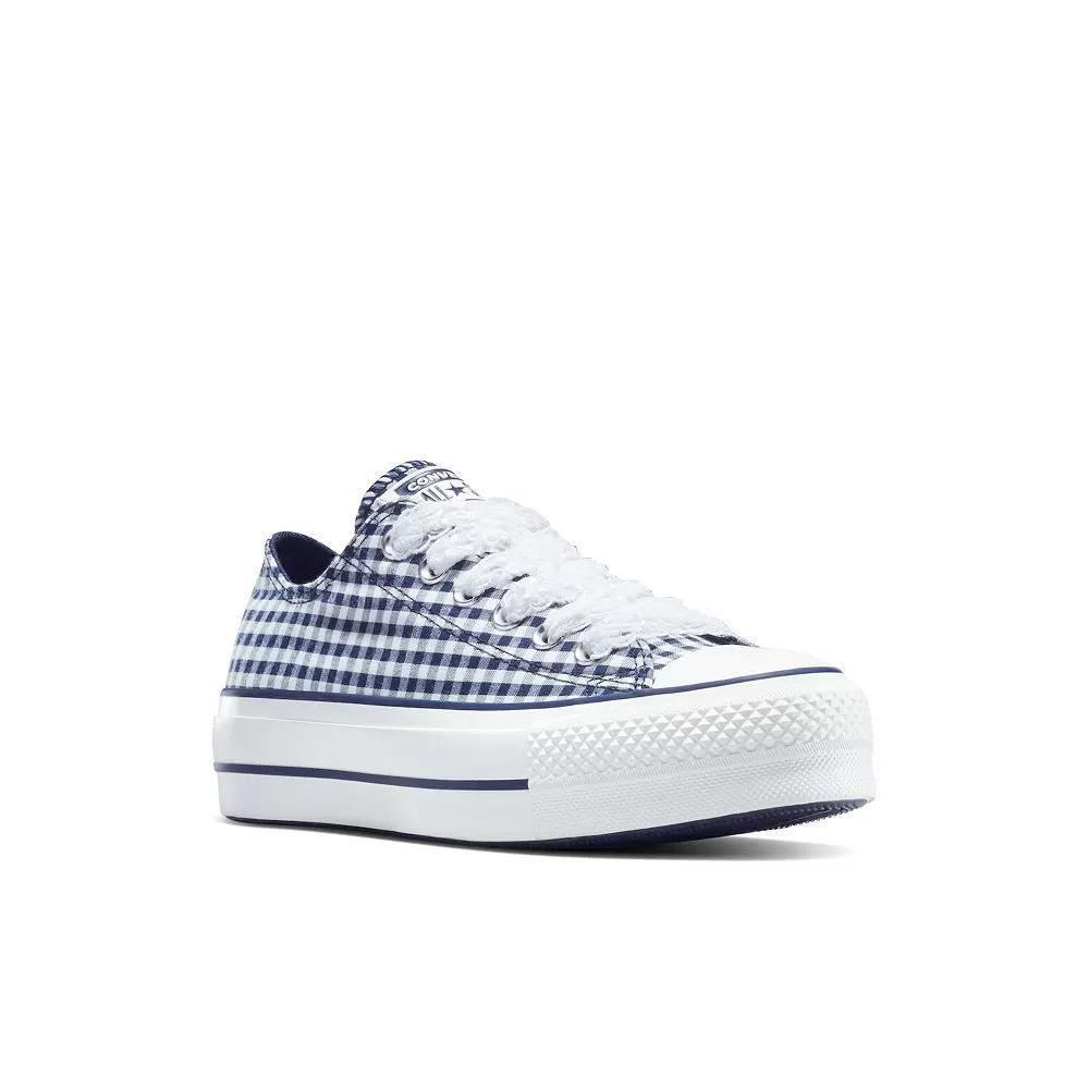 Converse Chuck Taylor All Star Lift OX Womens Platform Shoes Blue Product Image