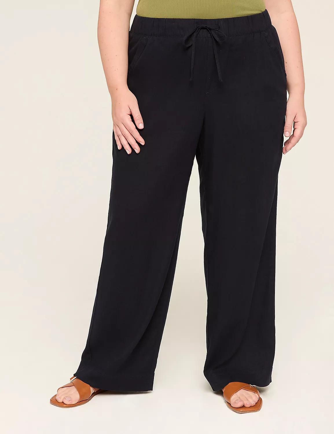 Linen Wide Leg Pant - New Sandal Length Product Image