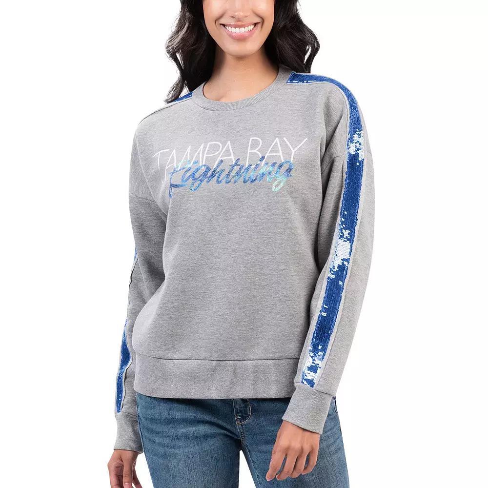 Women's G-III 4Her by Carl Banks Gray Nashville Predators Penalty Box Pullover Sweatshirt, Size: XL, Pdt Grey Product Image
