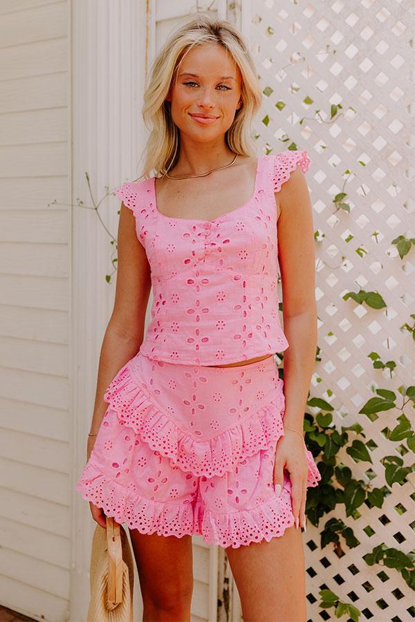 Sassy Statement Eyelet Top Product Image