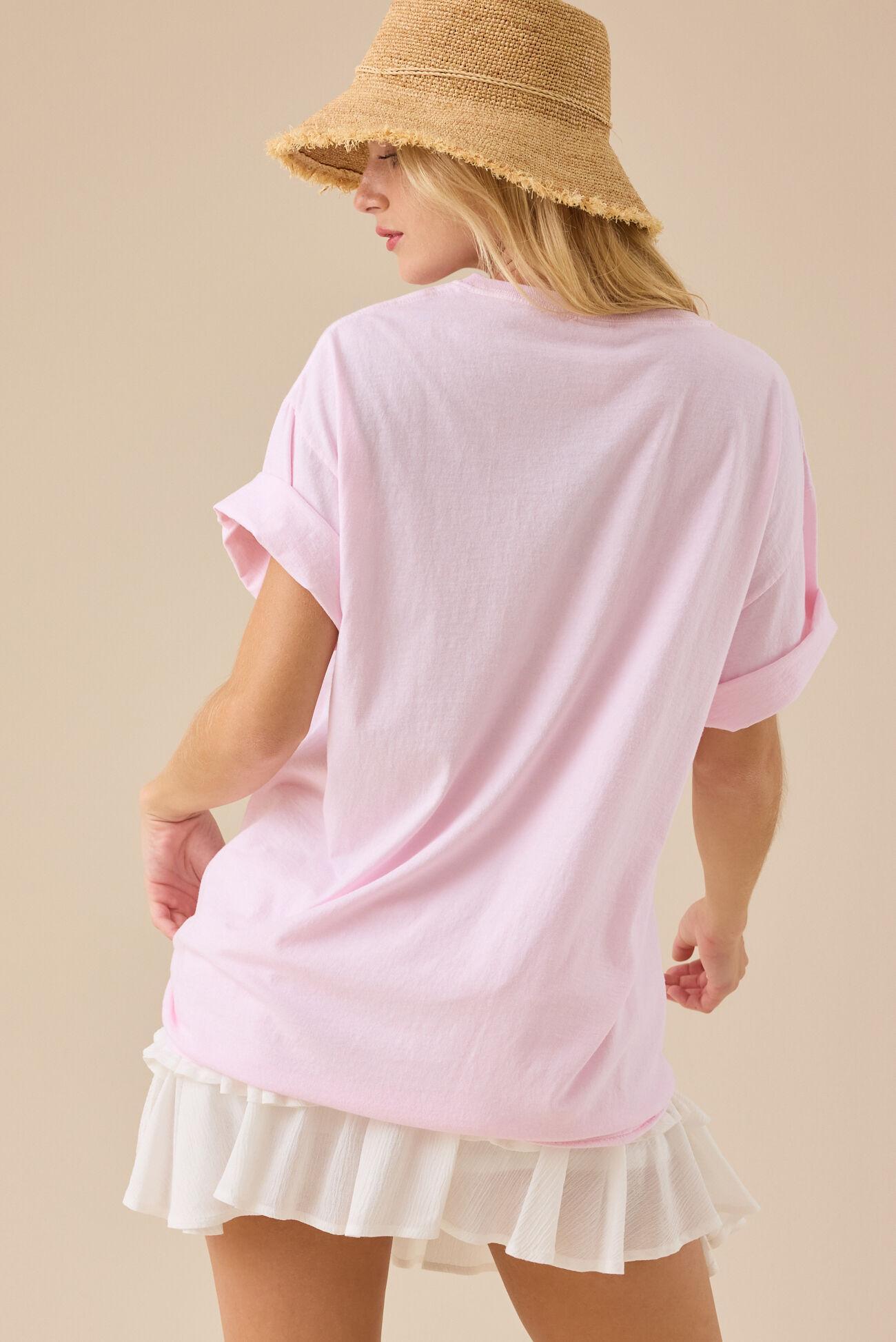 Lake Como Postcard Oversized Tee Product Image