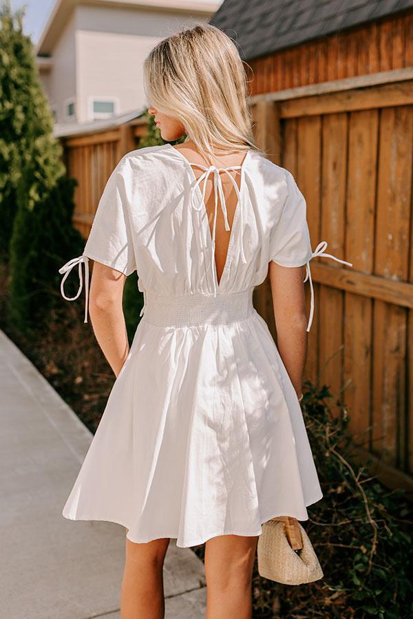 Kind Energy Mini Dress in White Product Image