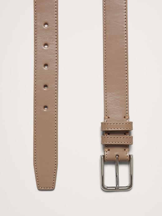 Topstitched Leather Belt Product Image