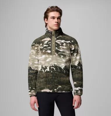 Columbia Men's Helvetia II Printed Half Snap Printed Fleece Pullover- Product Image