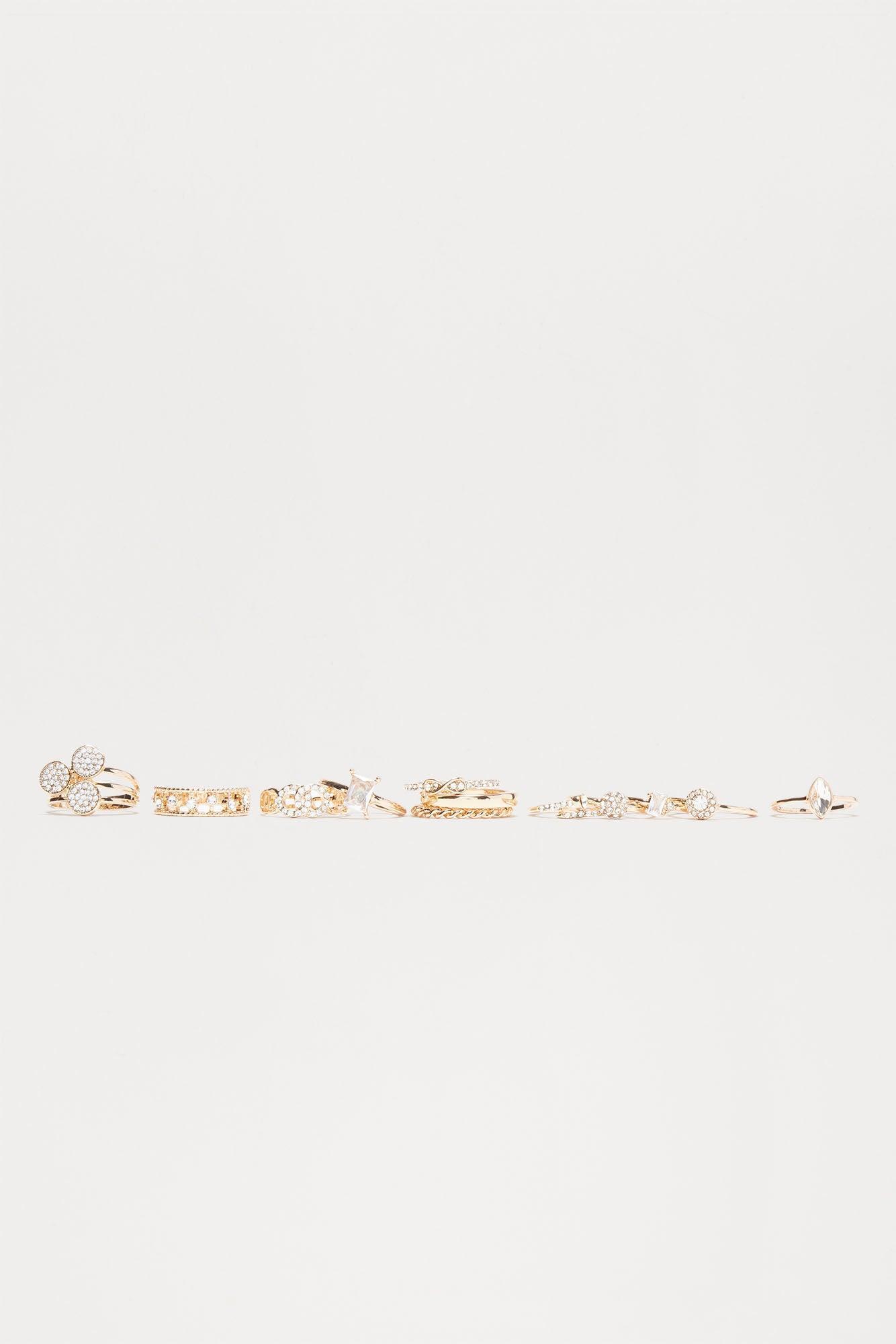 Miss Avery 12 Piece Ring Set - Gold Product Image