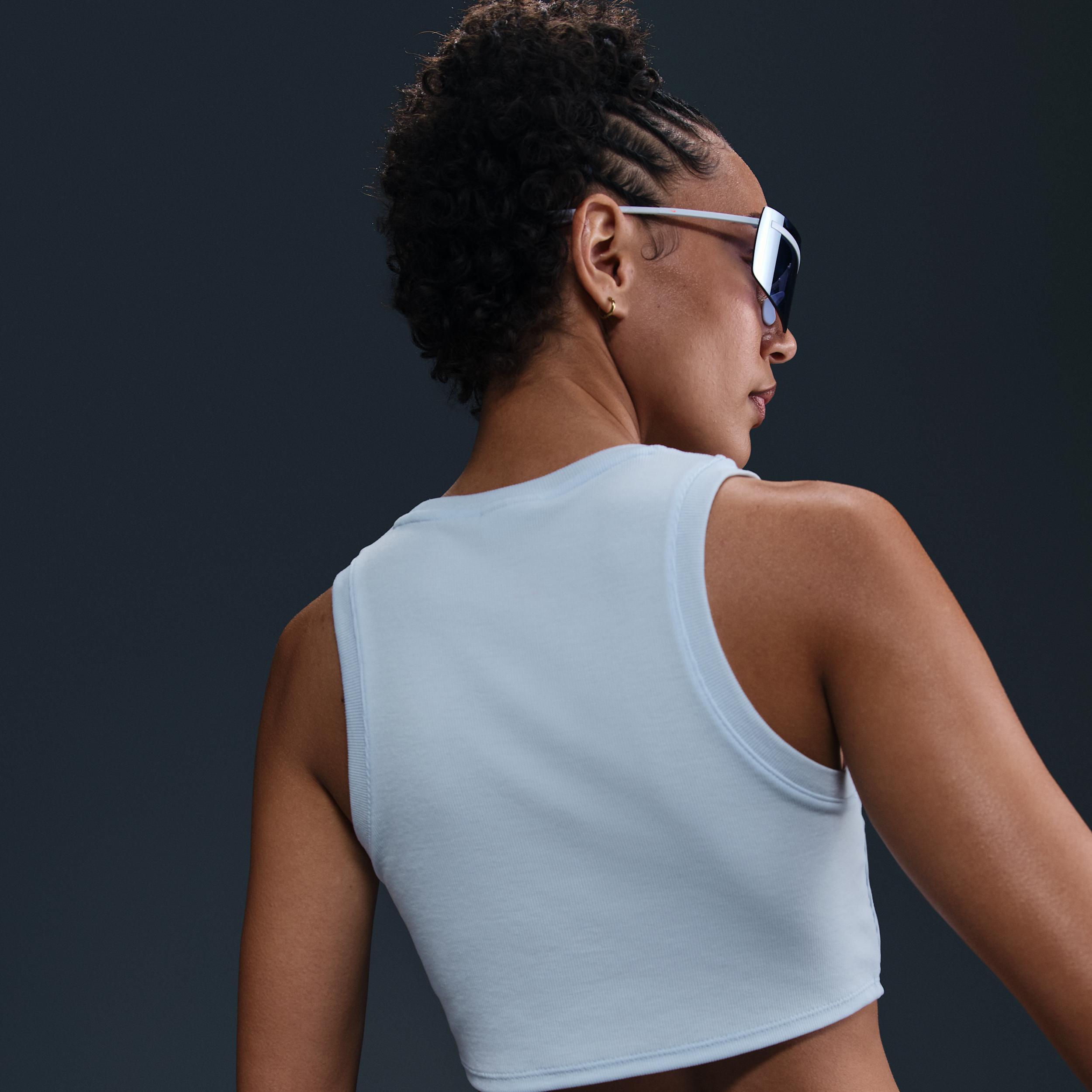 Nike Sportswear Chill Knit Women's Tight Cropped Mini-Rib Tank Top Product Image