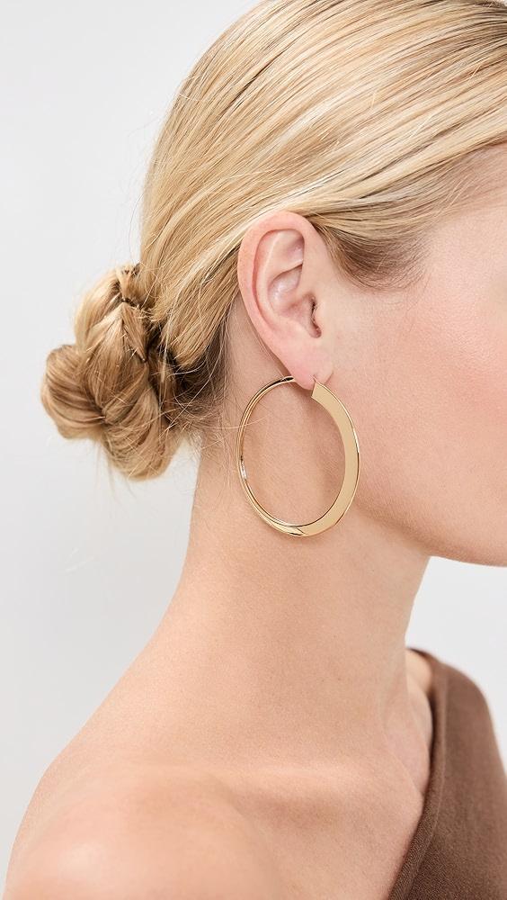 Tory Burch Oversized Essential Hoops | Shopbop Product Image