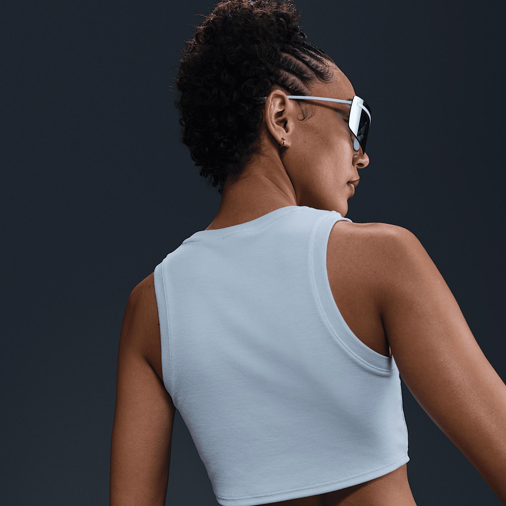 Nike Sportswear Chill Knit Women's Tight Cropped Mini-Rib Tank Top Product Image