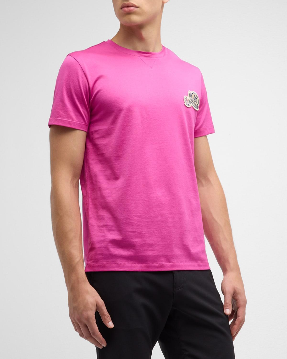 Mens Double Logo Cotton Jersey T-Shirt Product Image