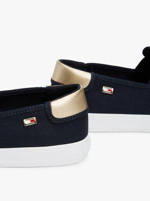 Metallic Heel Canvas Slip-On Sneaker Product Image