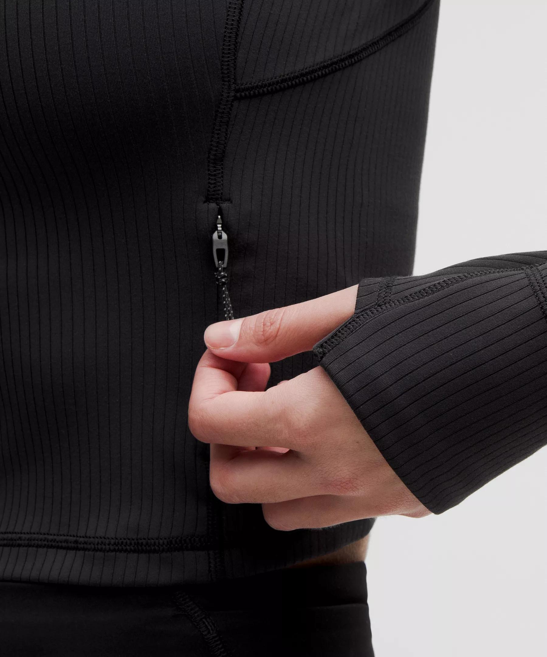 It's Rulu Ribbed Cropped Half Zip *Updated Product Image