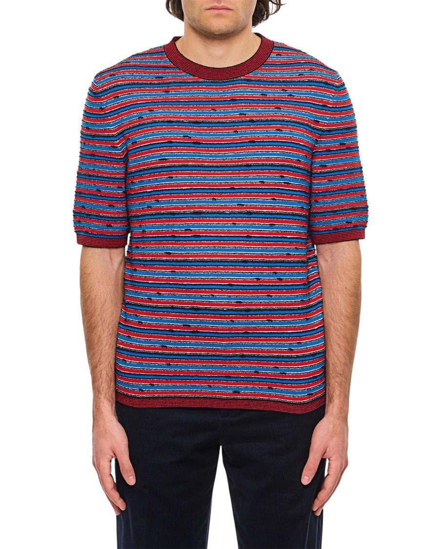 BOTTEGA VENETA Stripes T-shirt In Multicolor Product Image