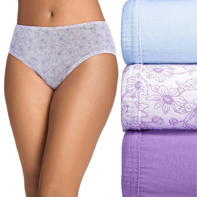 Women's Jockey® Elance 3-Pack Hipster Panty Set 1488, Size: 6, Pretty Meadow Team Product Image