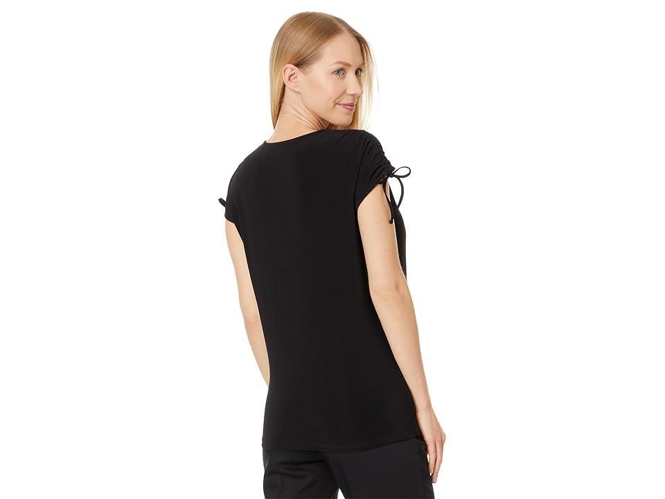 Vince Camuto Slvlss V Neck With Shirring At Shoulders (Rich ) Women's Clothing Product Image