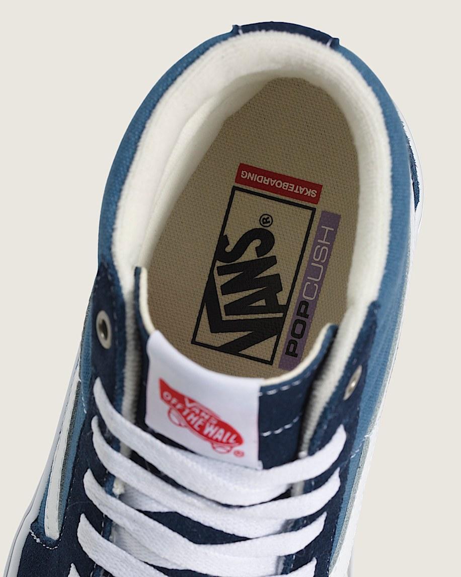 Vans | Skate Sk8-Hi Navy/White Skate Shoe Product Image