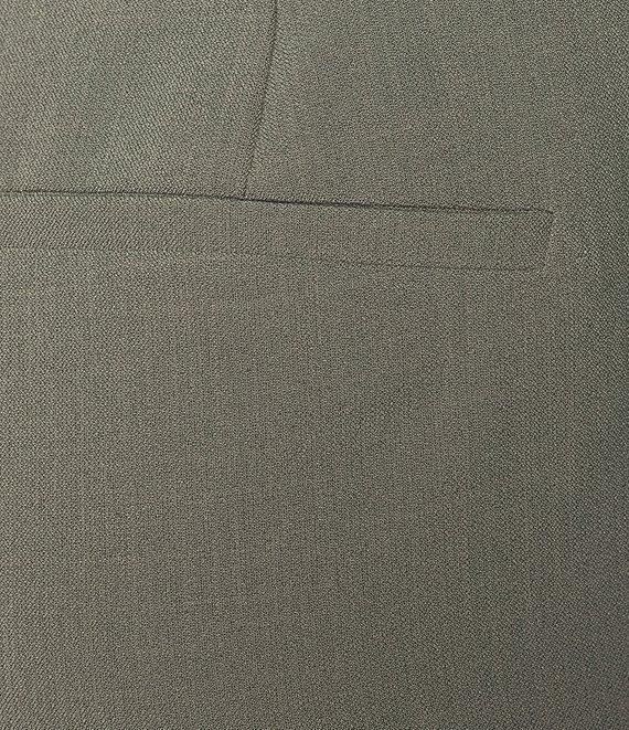 Kasper Crepe Fly Front Slim Leg Pants Product Image