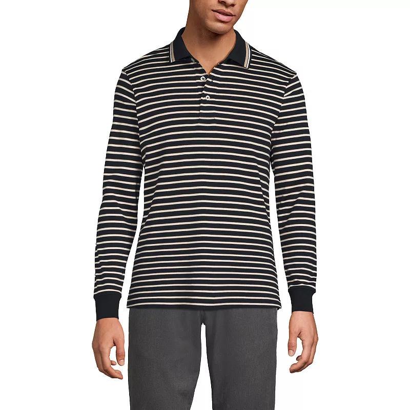 Men's Lands' End Soft Supima Polo, Size: Medium, Vintage Amber Product Image