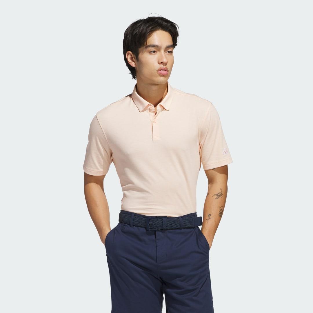 adidas Go-To Polo Shirt Powder Coral Mel. 2XL Mens Product Image