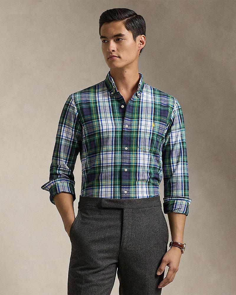 Polo Ralph Lauren Classic Fit Plaid Oxford Button Down Shirt Product Image