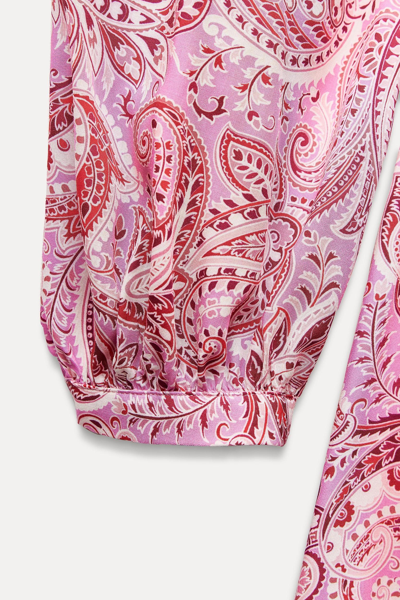 BELTED PRINTED SHORT DRESS Product Image