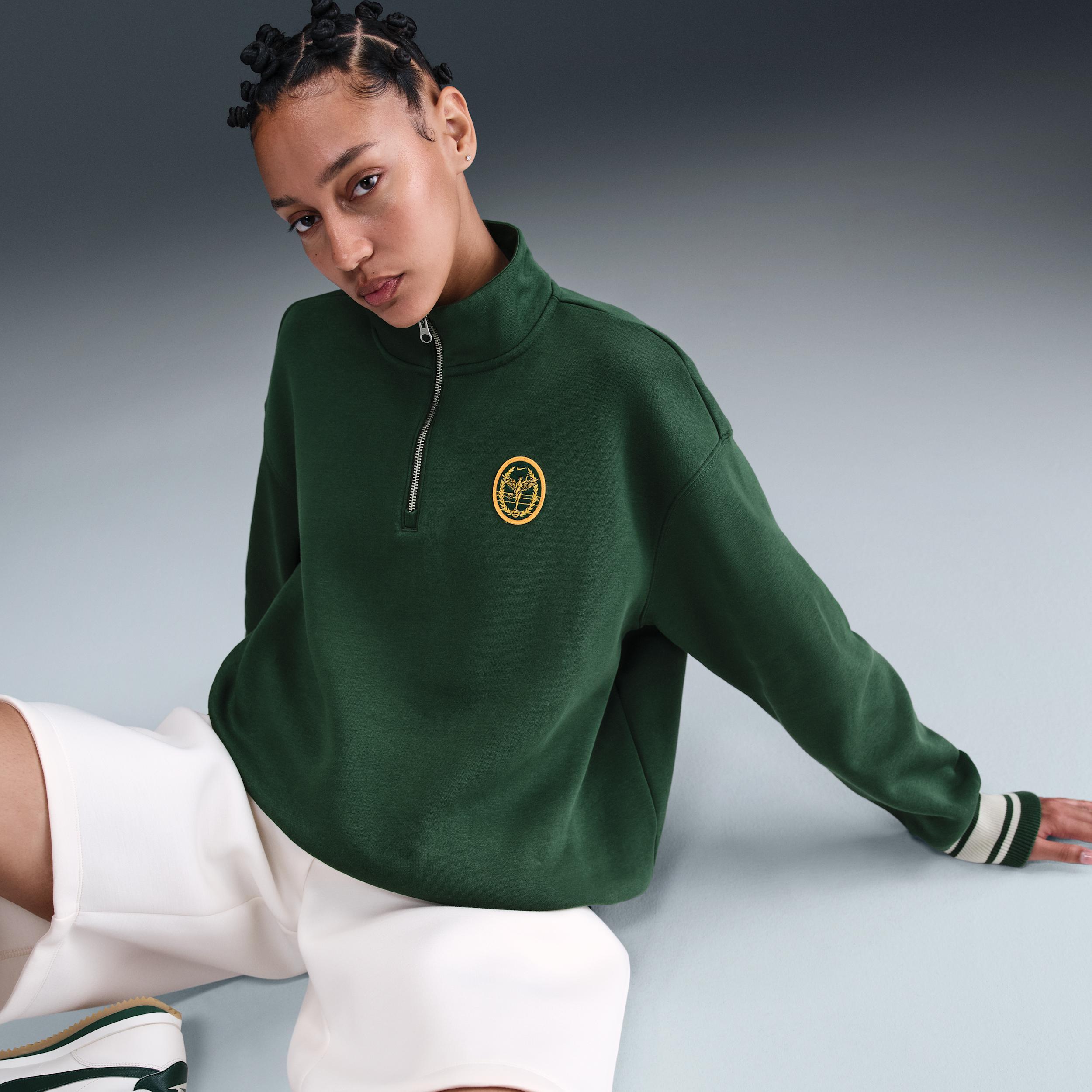 Women's Nike Sportswear Phoenix Fleece Oversized 1/4-Zip Long Sweatshirt Product Image