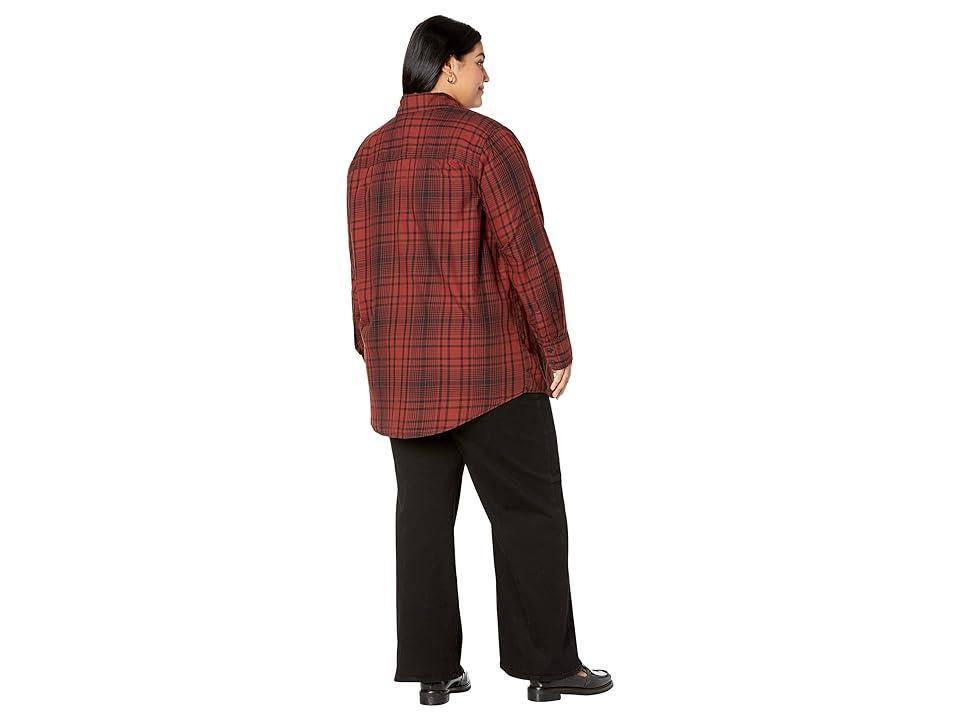 Levi's(r) Womens Hasina Tunic (Marion Plaid Fired Brick) Women's Blouse Product Image
