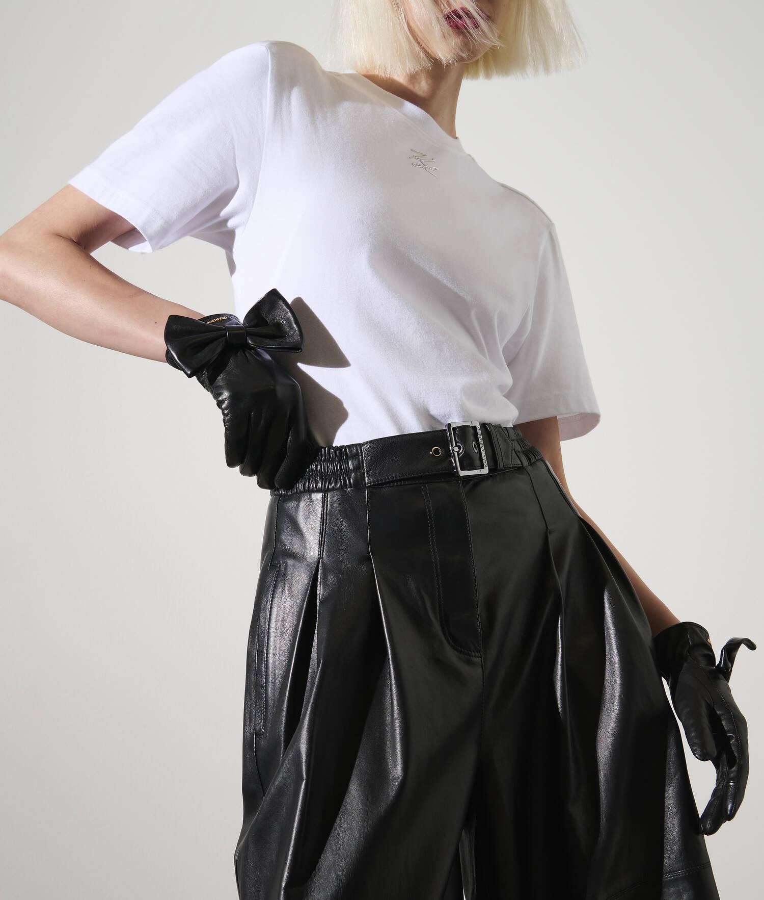 KARL STUDIO VOLUMINOUS LEATHER PANTS Product Image