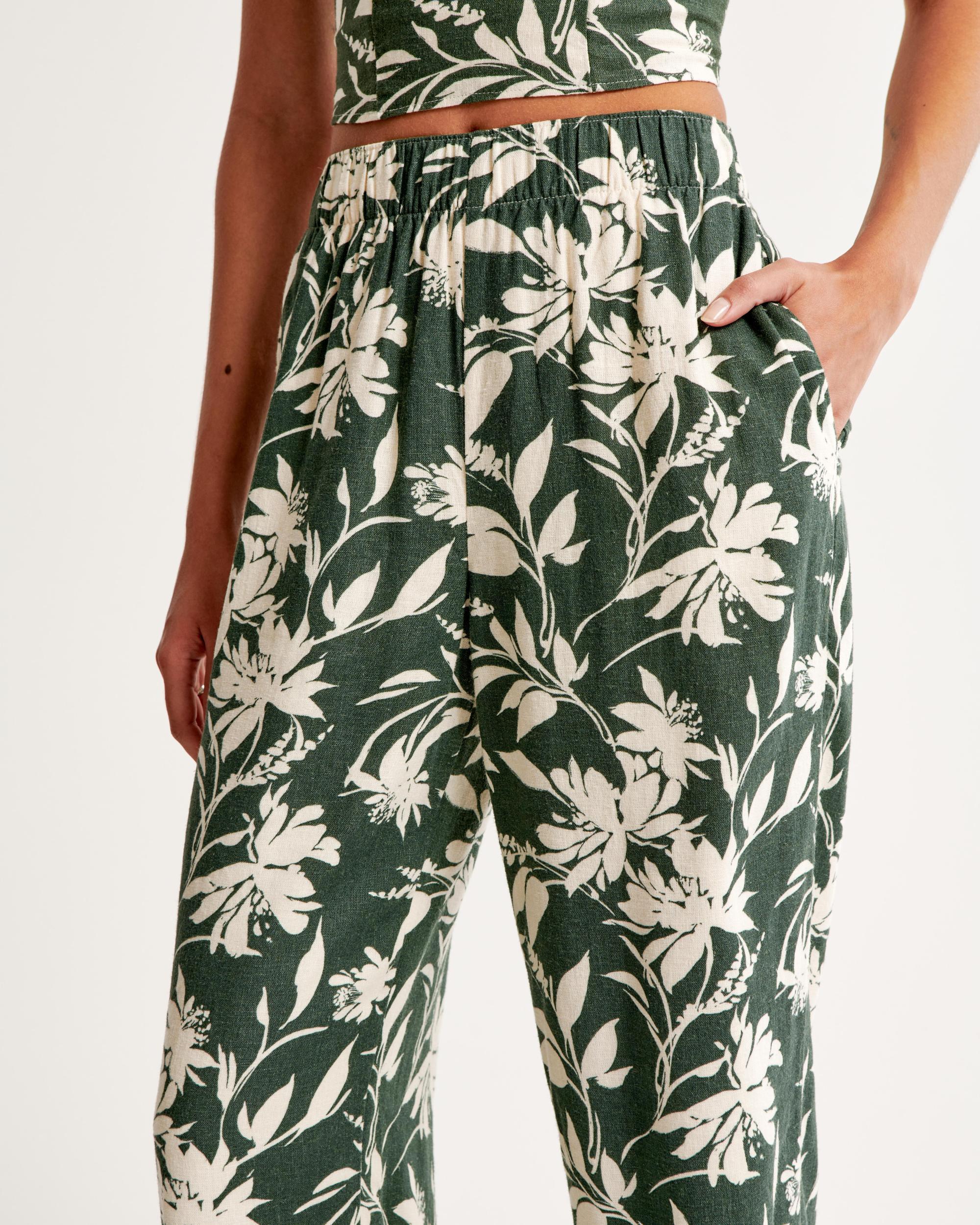 Linen-Blend Pull-On Pant Product Image