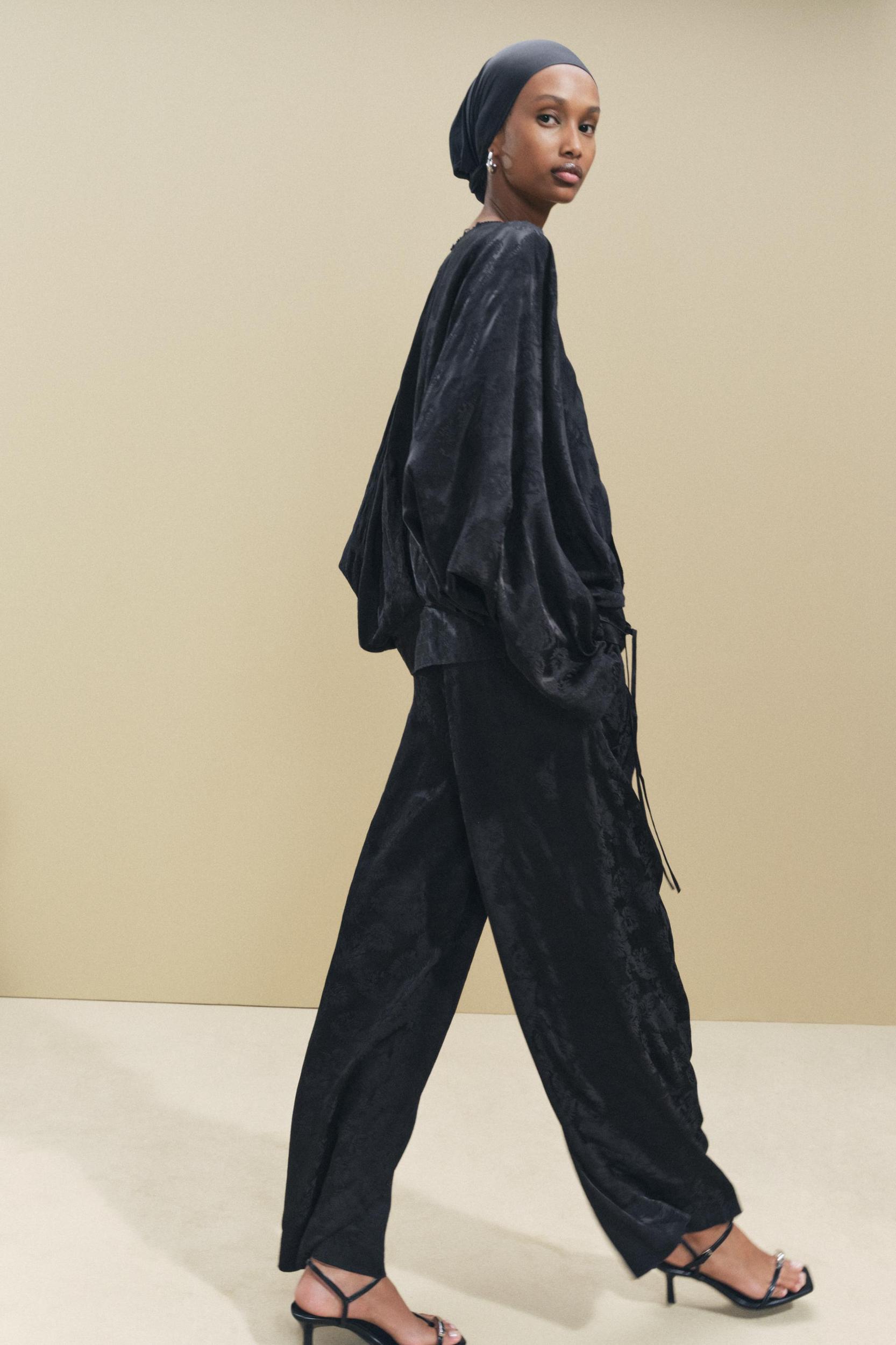 JACQUARD PANTS ZW COLLECTION Product Image