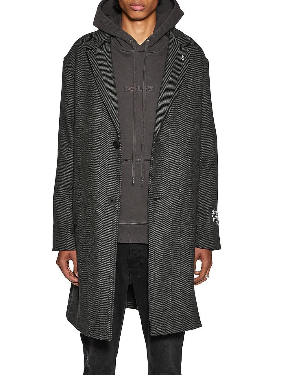 Mens Battery Herringbone Coat Product Image