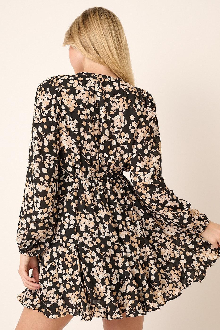Godet Detail MIni Dress Product Image
