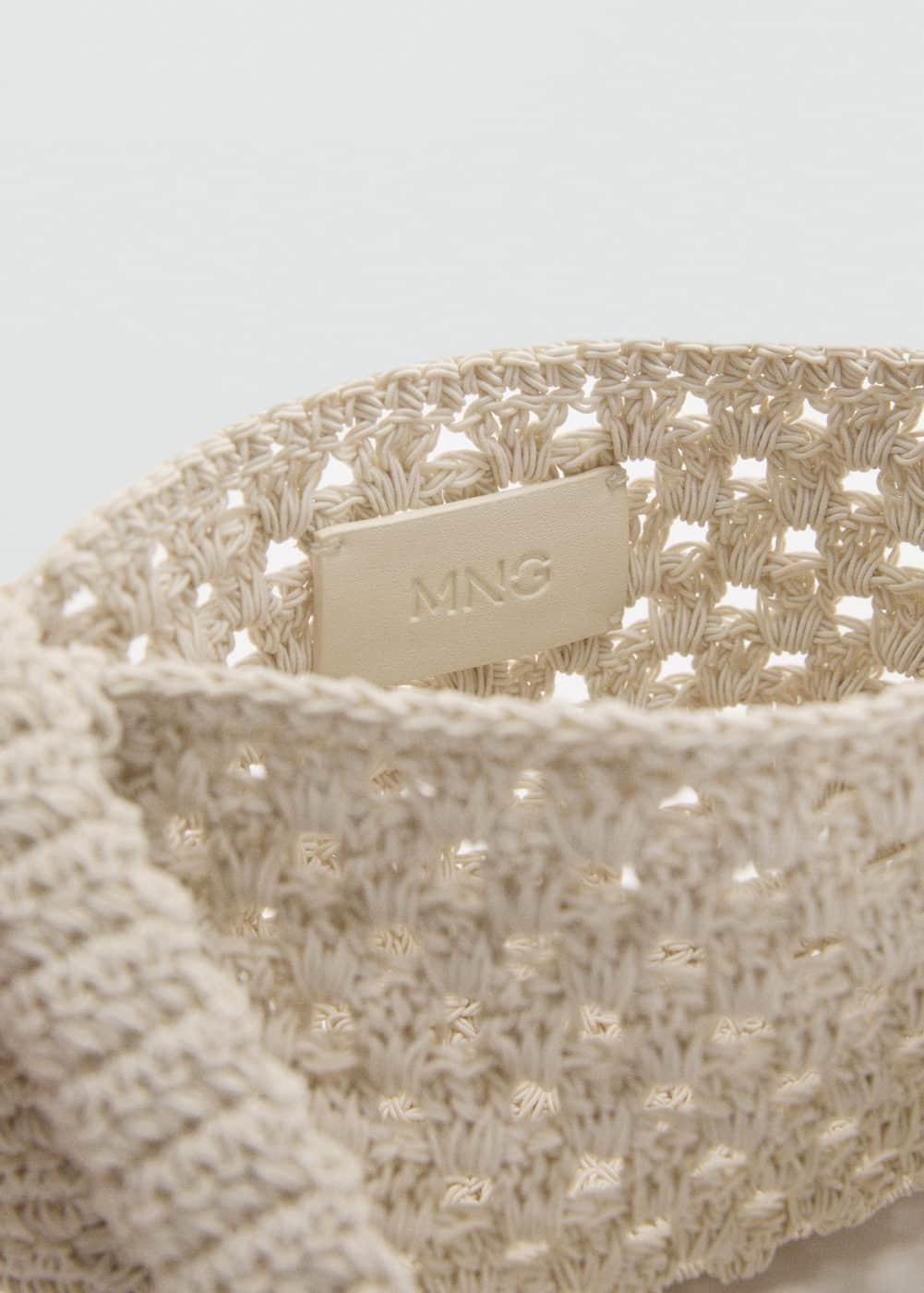 Crochet handbag - Women | MANGO USA Product Image