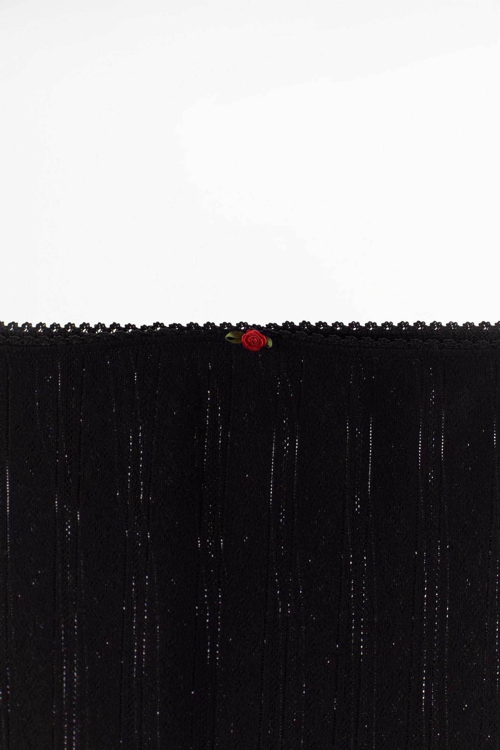 LACE TRIM POINTELLE SKIRT Product Image
