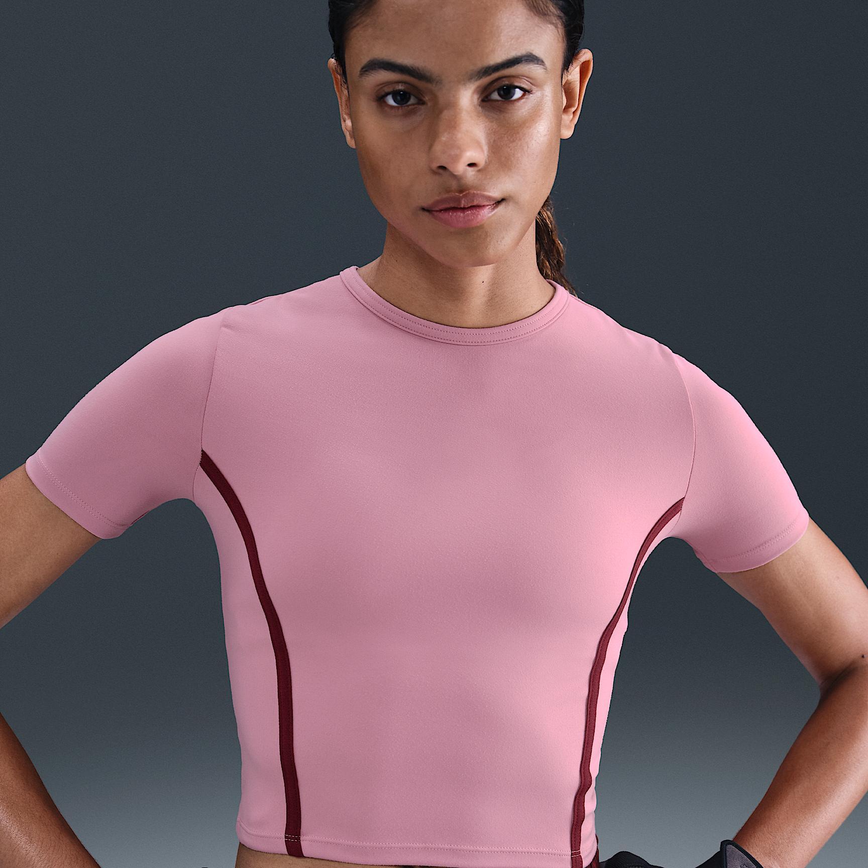Nike Womens One Dri-FIT Short-Sleeve Fitted T-Shirt Product Image