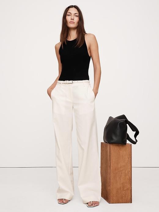 The Everyday Wide-Leg Linen Pant Product Image