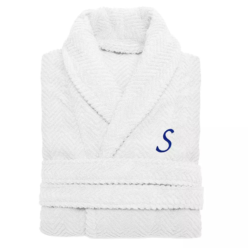 Linum Home Textiles Turkish Cotton Personalized Herringbone Weave Bathrobe, Womens Product Image