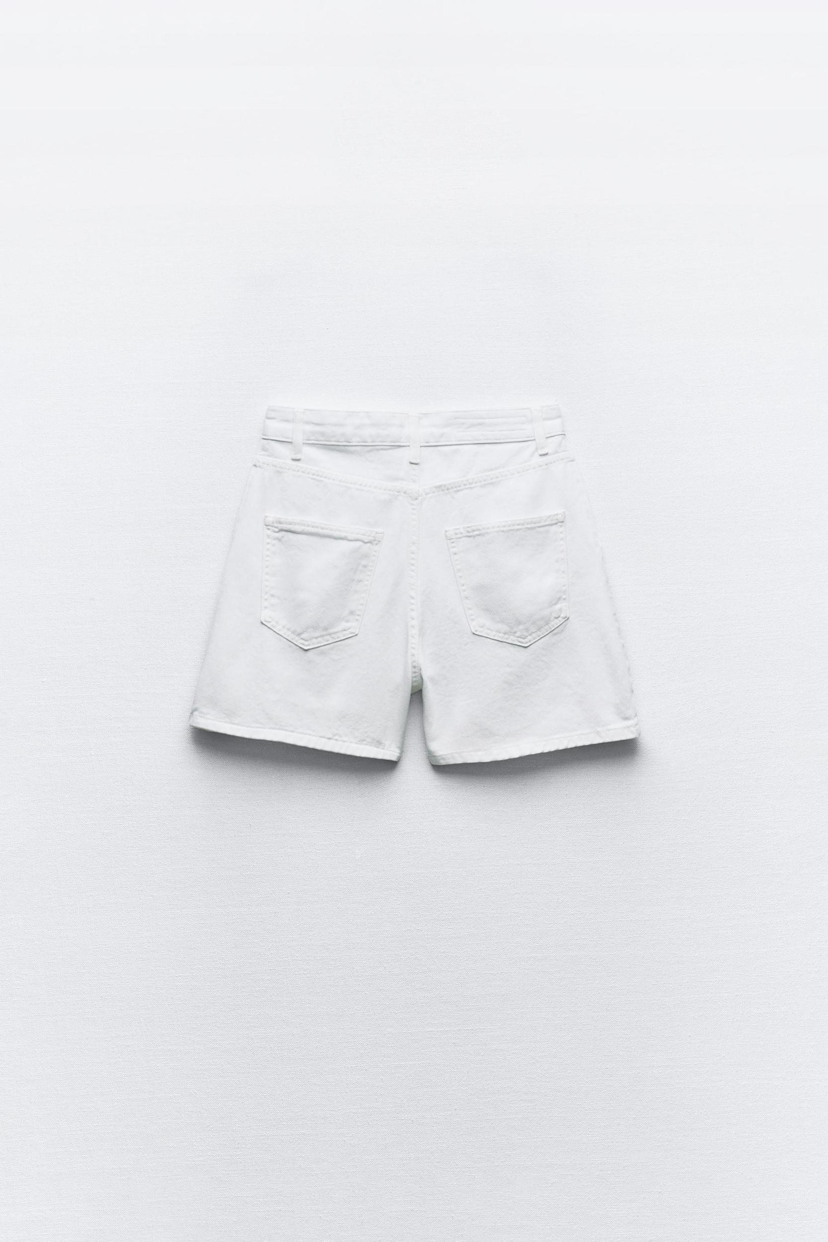 DENIM PLEATS SHORTS Z1975 Product Image