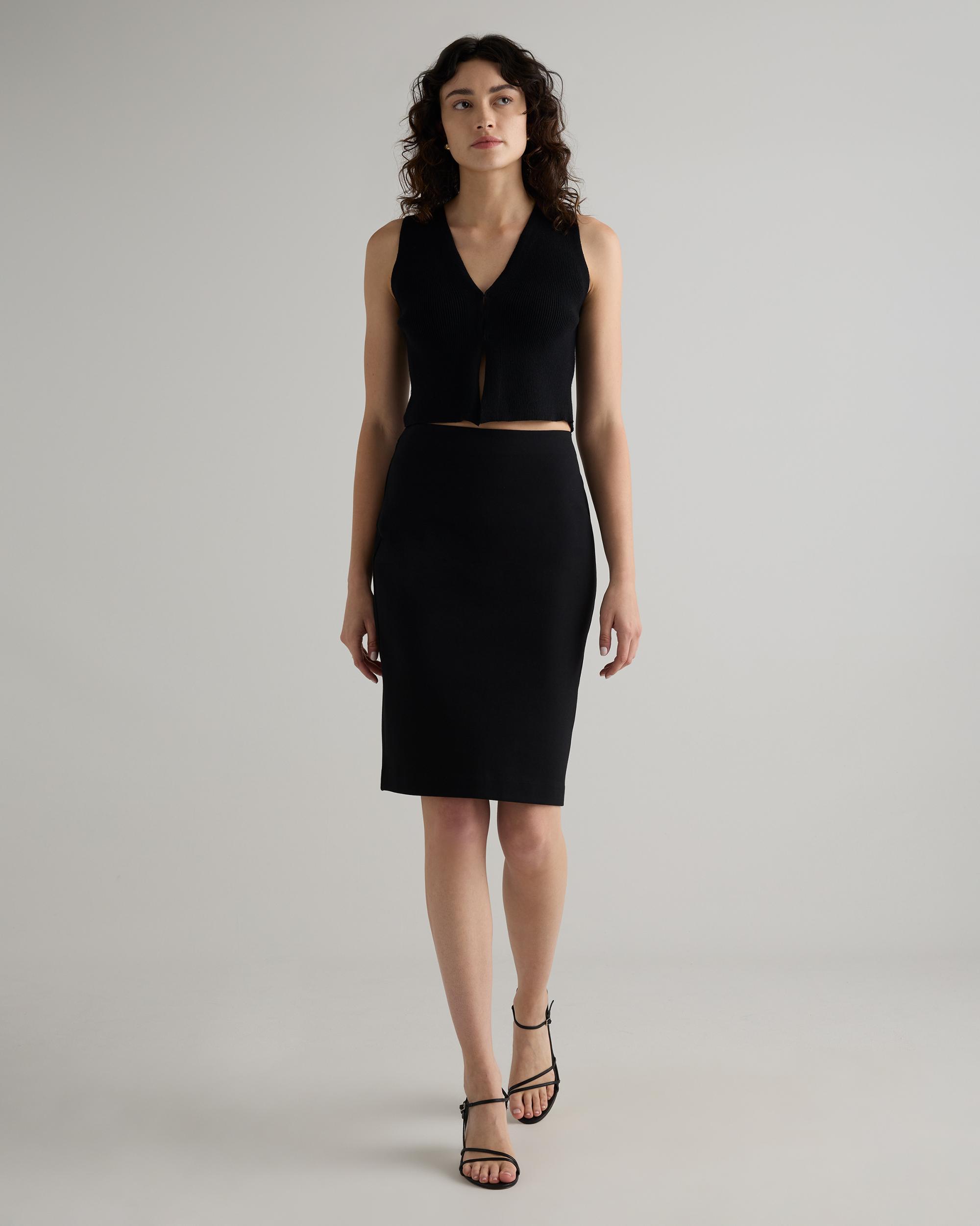 Quince | Women's Ultra-Stretch Ponte Pencil Skirt Size XL, Rayon Product Image