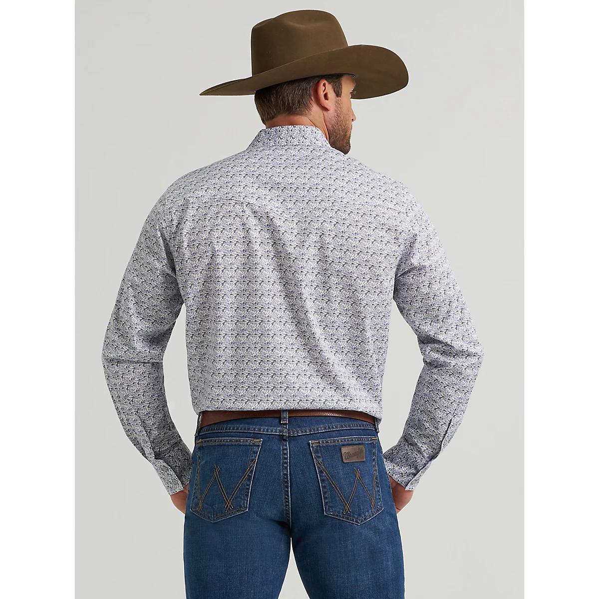 Men's 20X® Competition Advanced Comfort Long Sleeve Two Pocket Western Snap Shirt Prints Product Image