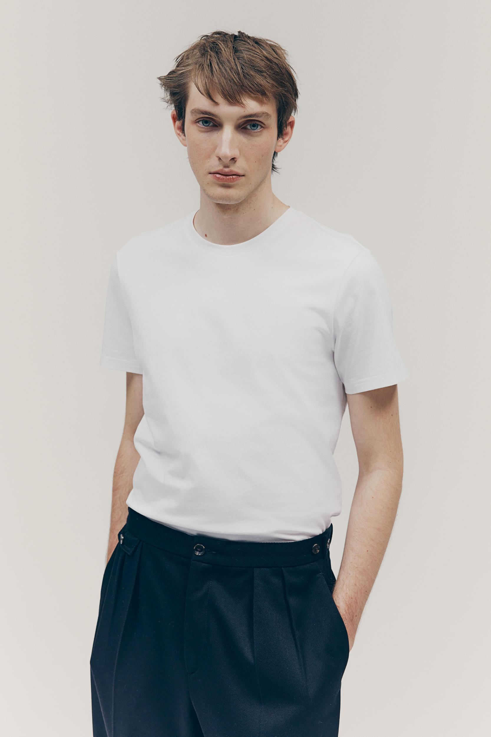 Slim Fit Pima Cotton T-shirt Product Image
