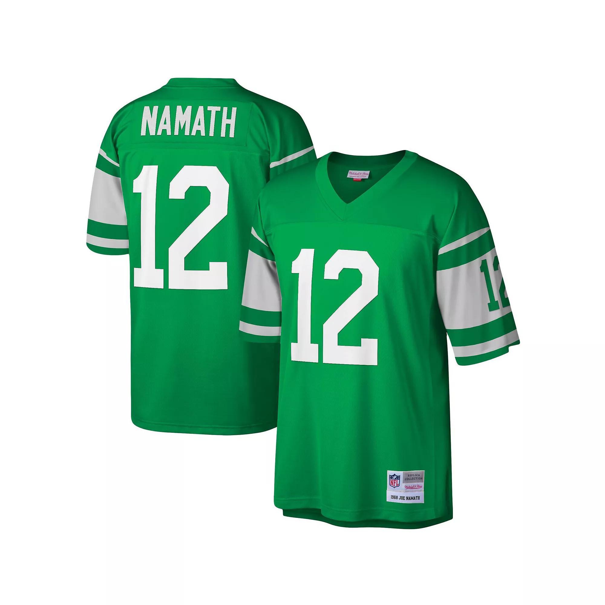 Mens Mitchell & Ness Joe Namath Kelly New York Jets Legacy Replica Jersey Product Image