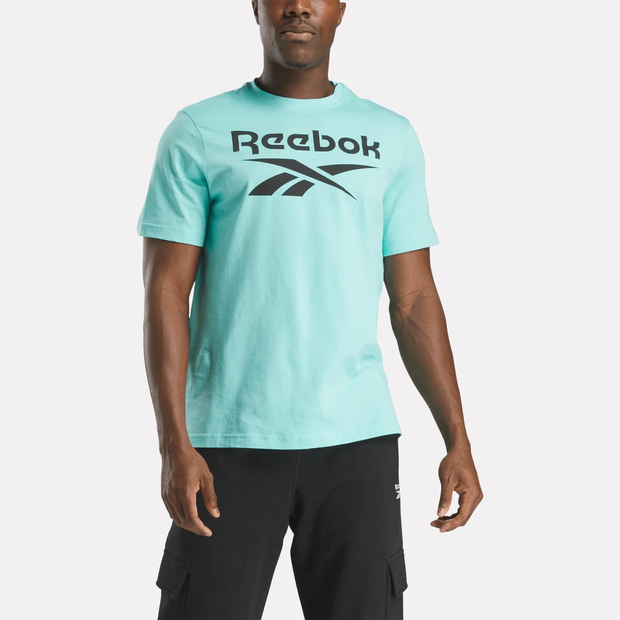 Men's Reebok Identity Big Stacked Logo T-Shirt Product Image