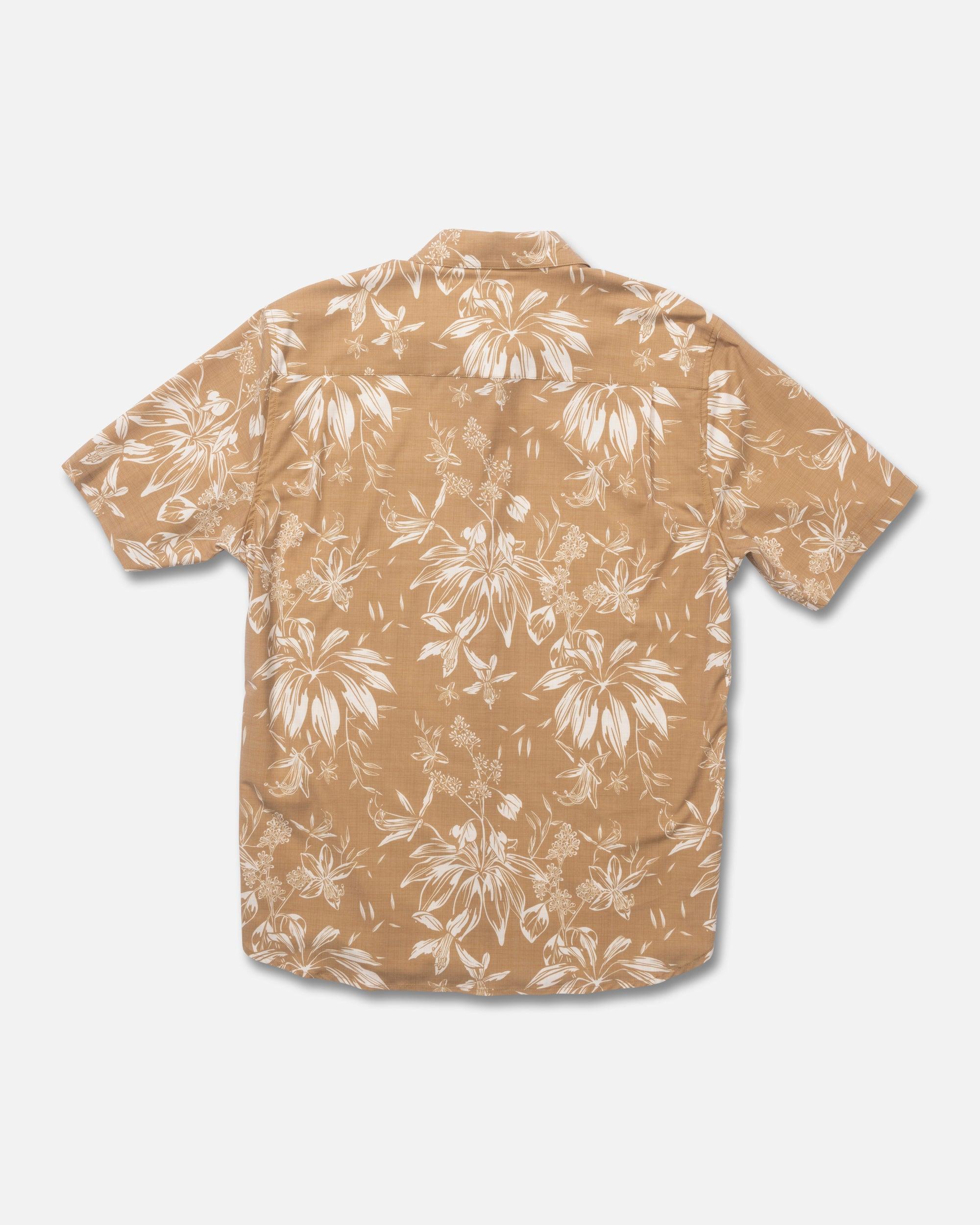 Drifter UV Button Up - Bronze Brown Male Product Image