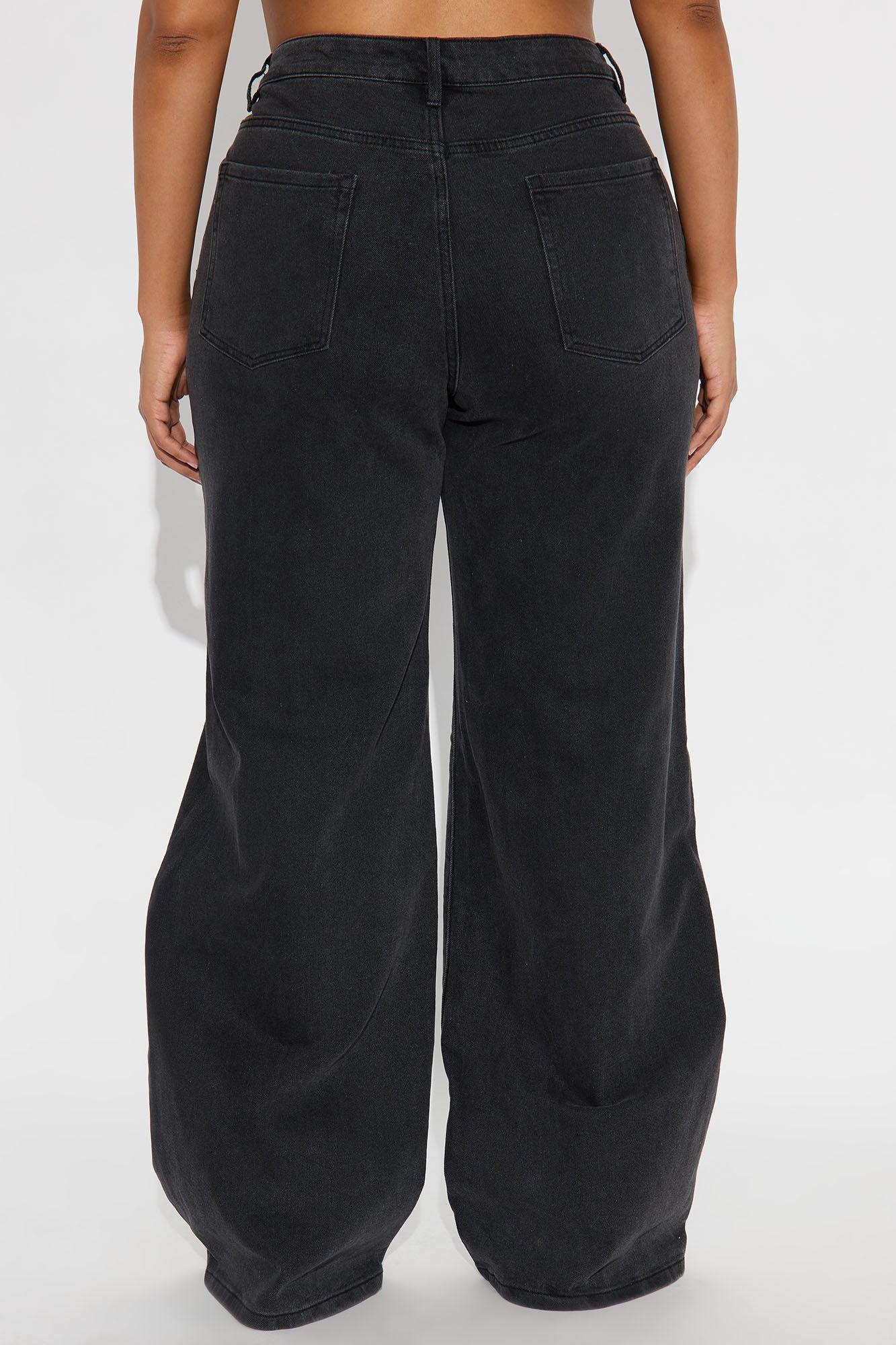 Tall Bonafide Basic Straight Leg Jeans - Black Wash Product Image
