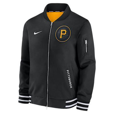 Pittsburgh Pirates Authentic Collection City Connect Men's Nike MLB Full-Zip Bomber Jacket Product Image
