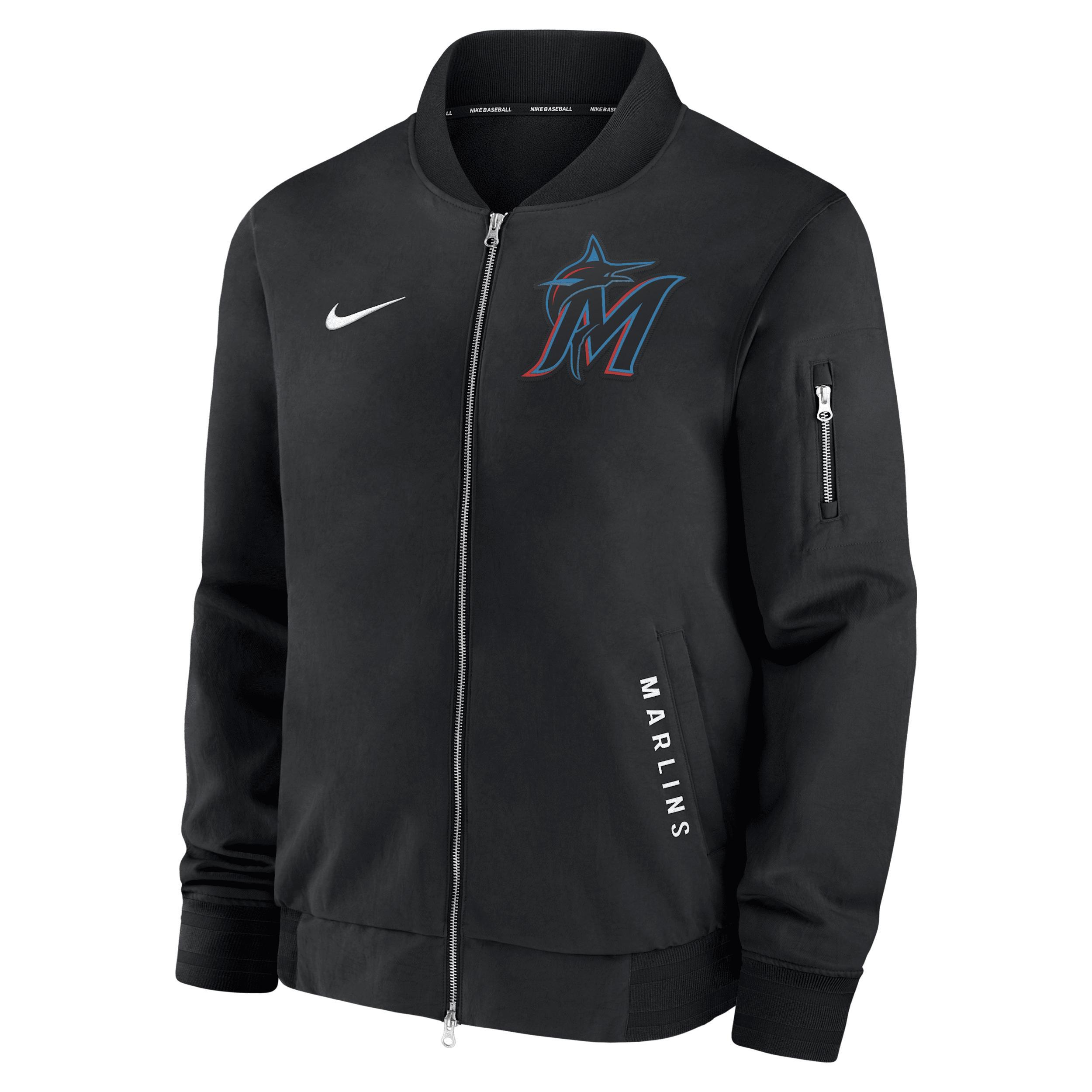 San Francisco Giants Authentic Collection Dugout Nike Men's MLB Full-Zip Bomber Jacket Product Image
