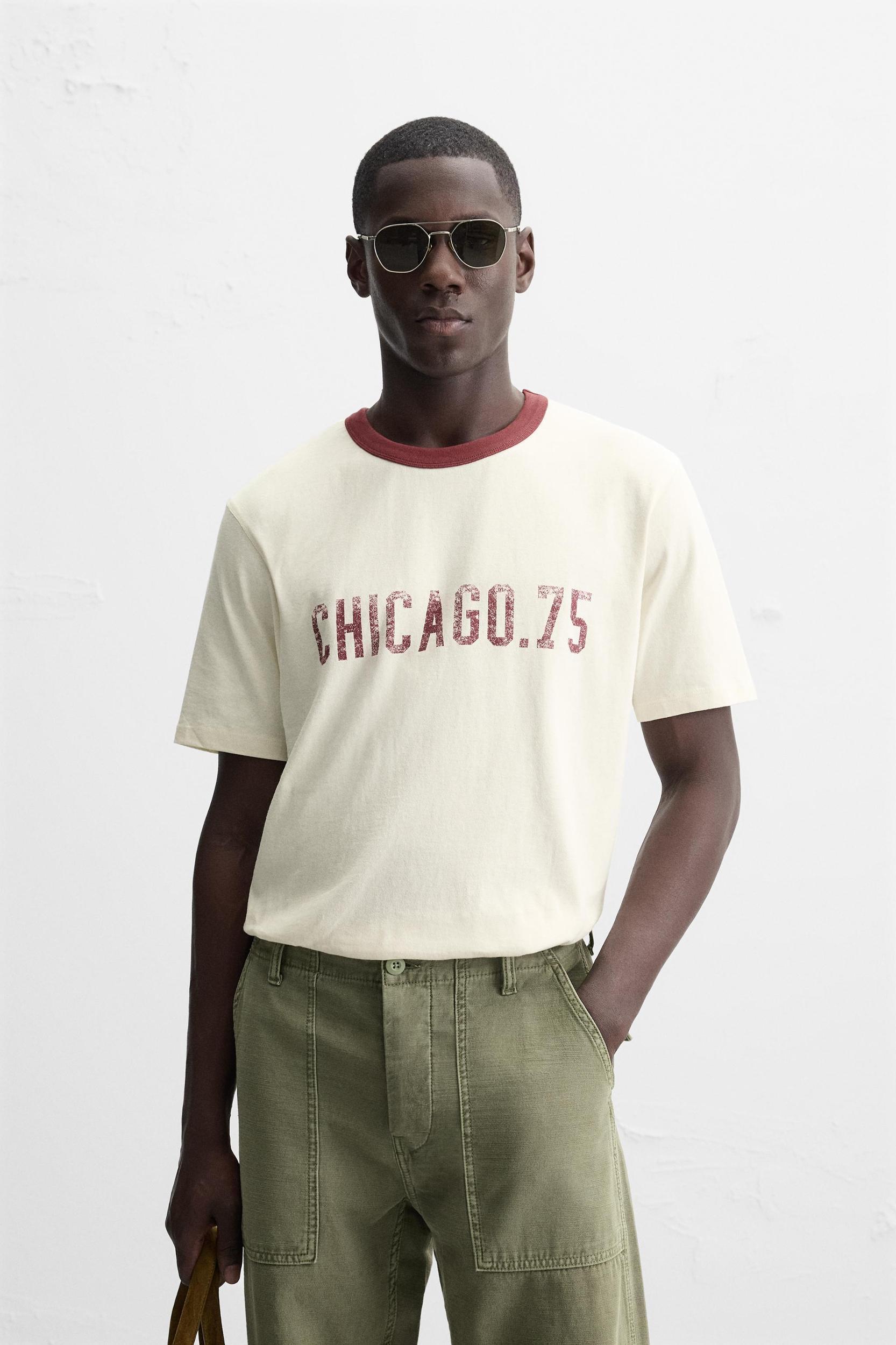 VINTAGE EFFECT PRINTED T-SHIRT Product Image