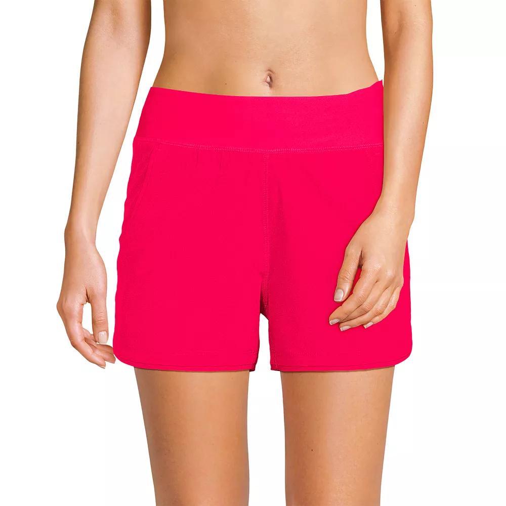 Women's Lands' End 3" Quick Dry Swim Shorts With Panty, Size: 12, Pink Rose Product Image