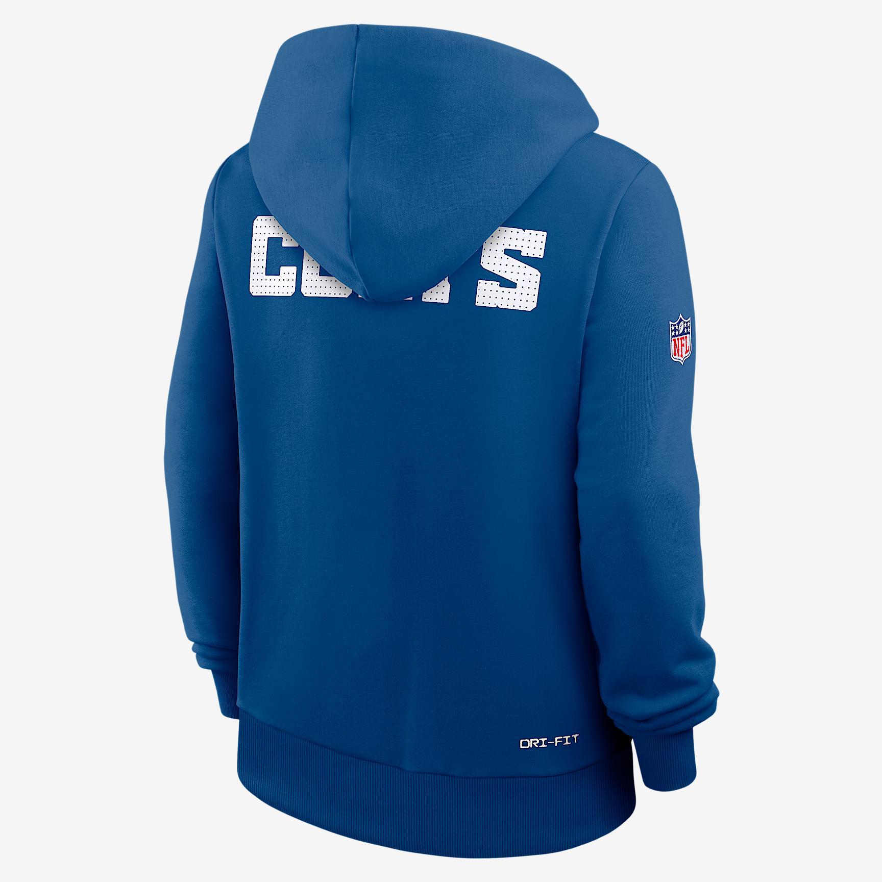 Indianapolis Colts Sideline Nike Women's Dri-FIT NFL Pullover Hoodie Product Image