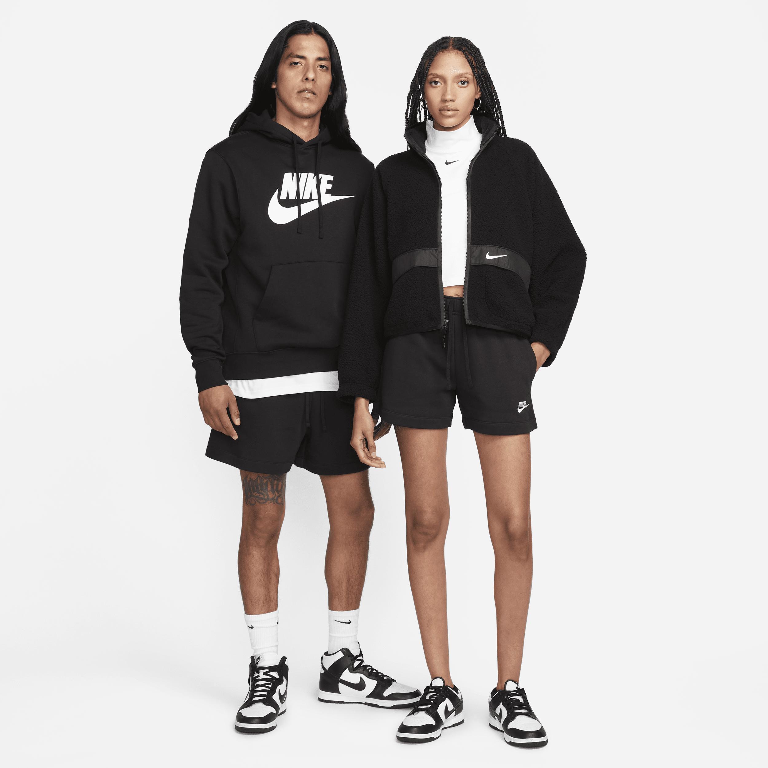 Women's Nike Sportswear Club Fleece Midrise Shorts, Size: XXL, Black Product Image